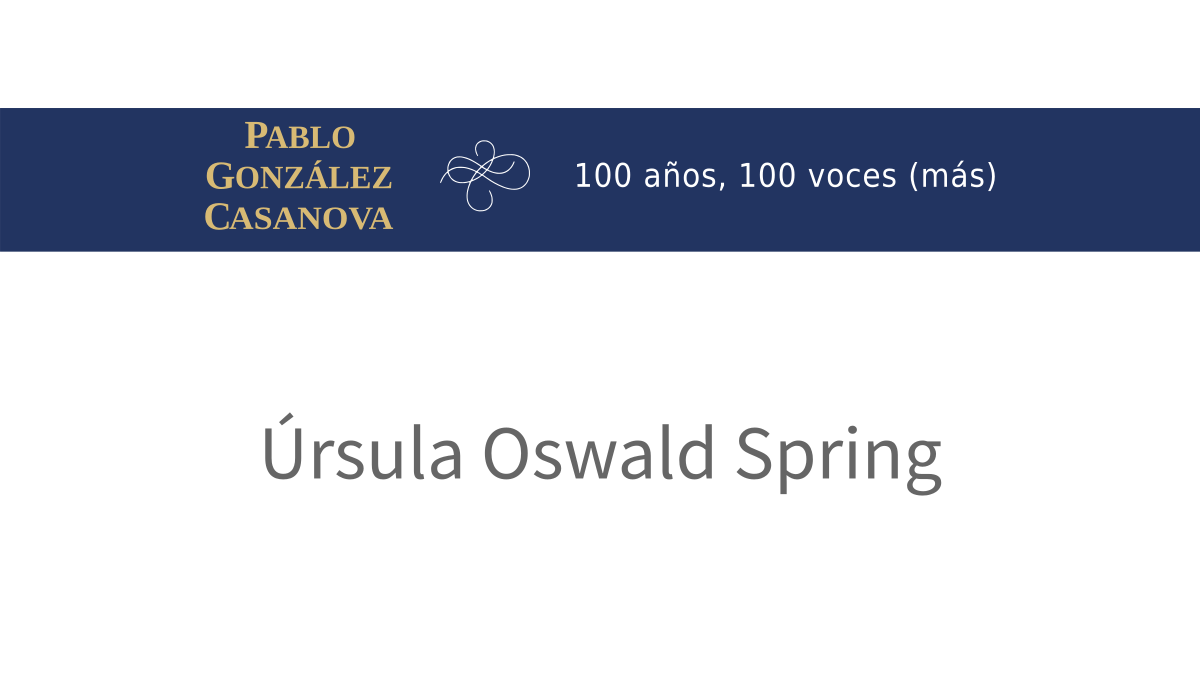 Lee más sobre el artículo Úrsula Oswald Spring