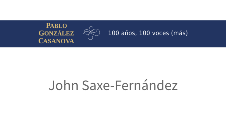 Lee más sobre el artículo John Saxe-Fernández