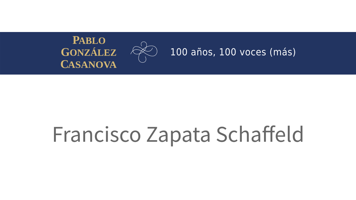 Lee más sobre el artículo Francisco Zapata Schaffeld