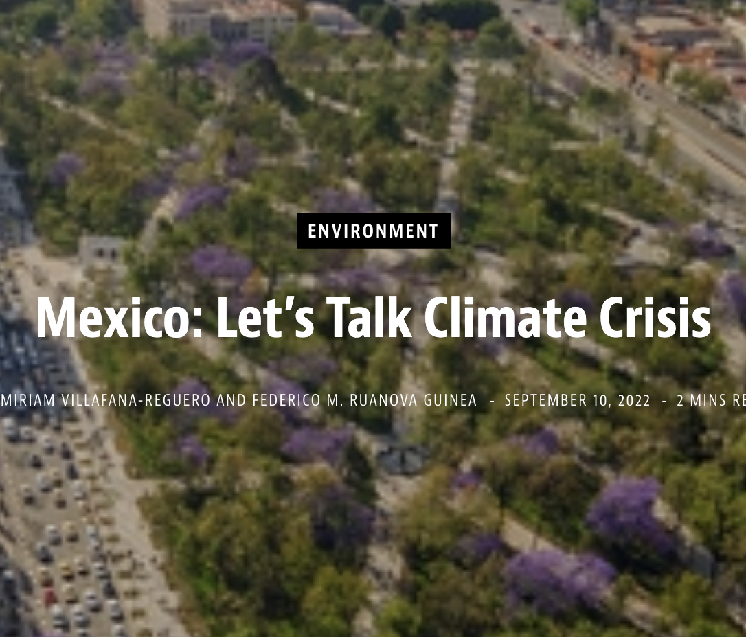 Lee más sobre el artículo Mexico: Let’s Talk Climate Crisis