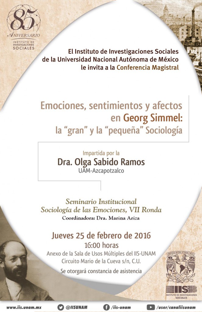Emociones Sentimientos Y Afectos En George Simmel La “gran” Y La “pequeña” Sociología 8153