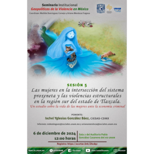 Sesión 5: Las mujeres en la intersección del sistema proxeneta y las violencias estructurales en la región sur del estado de Tlaxcala @ Sala 2 del Auditorio Pablo González Casanova