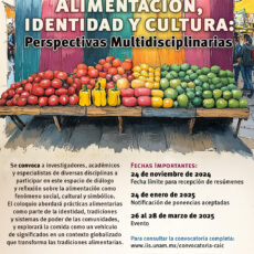 Convocatoria “Coloquio alimentación, identidad y cultura: perspectivas multidisciplinarias”