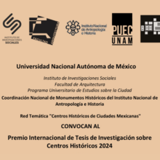 Convocatoria Premio Internacional de Tesis de Investigación sobre Centros Históricos 2024