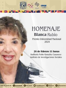 Homenaje a Blanca Rubio @ Auditorio Pablo González Casanova